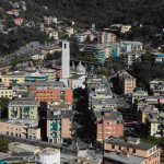 Il centro di Recco visto dall'alto