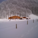 L'allerta 1 per la neve in Val d'Aveto dalle 19