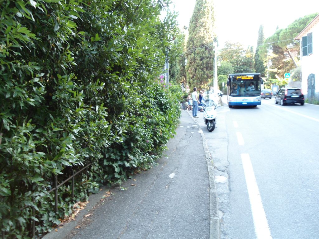 La strada tra Rapallo e Santa Margherita