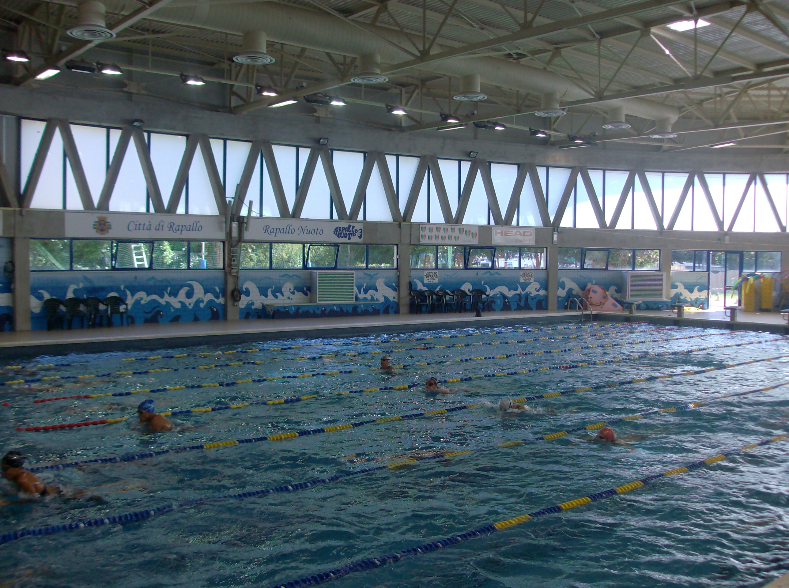 La stagione invernale alla piscina di Rapallo