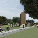 Una simulazione del nuovo parco urbano