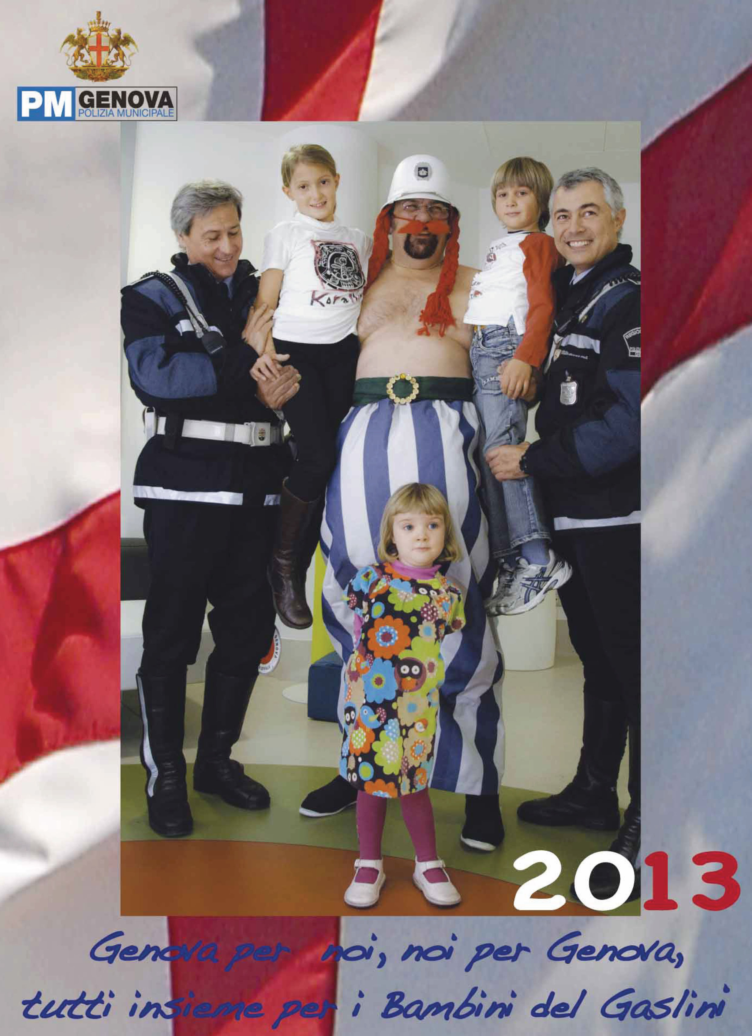 Il calendario della polizia municipale di Genova per il Gaslini Il calendario della polizia municipale di Genova per il Gaslini