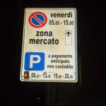 cartello posteggio
