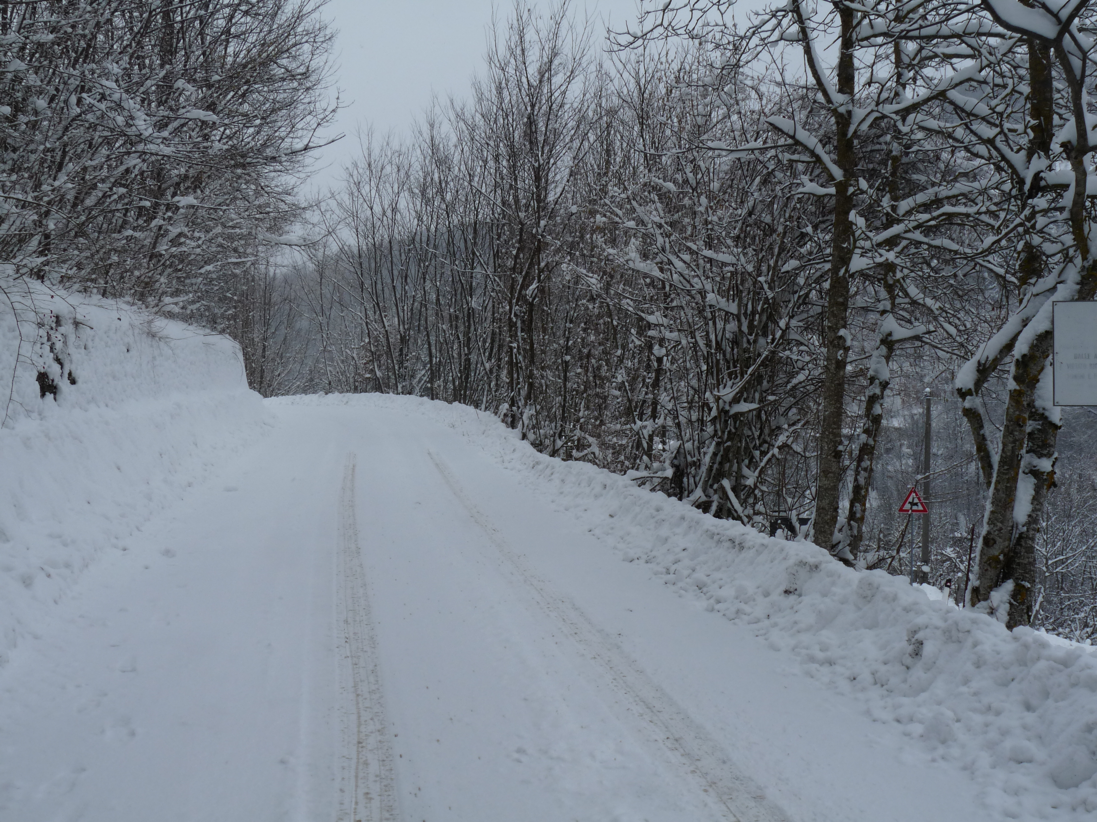 La neve è ferma alla spruzzata di sabato