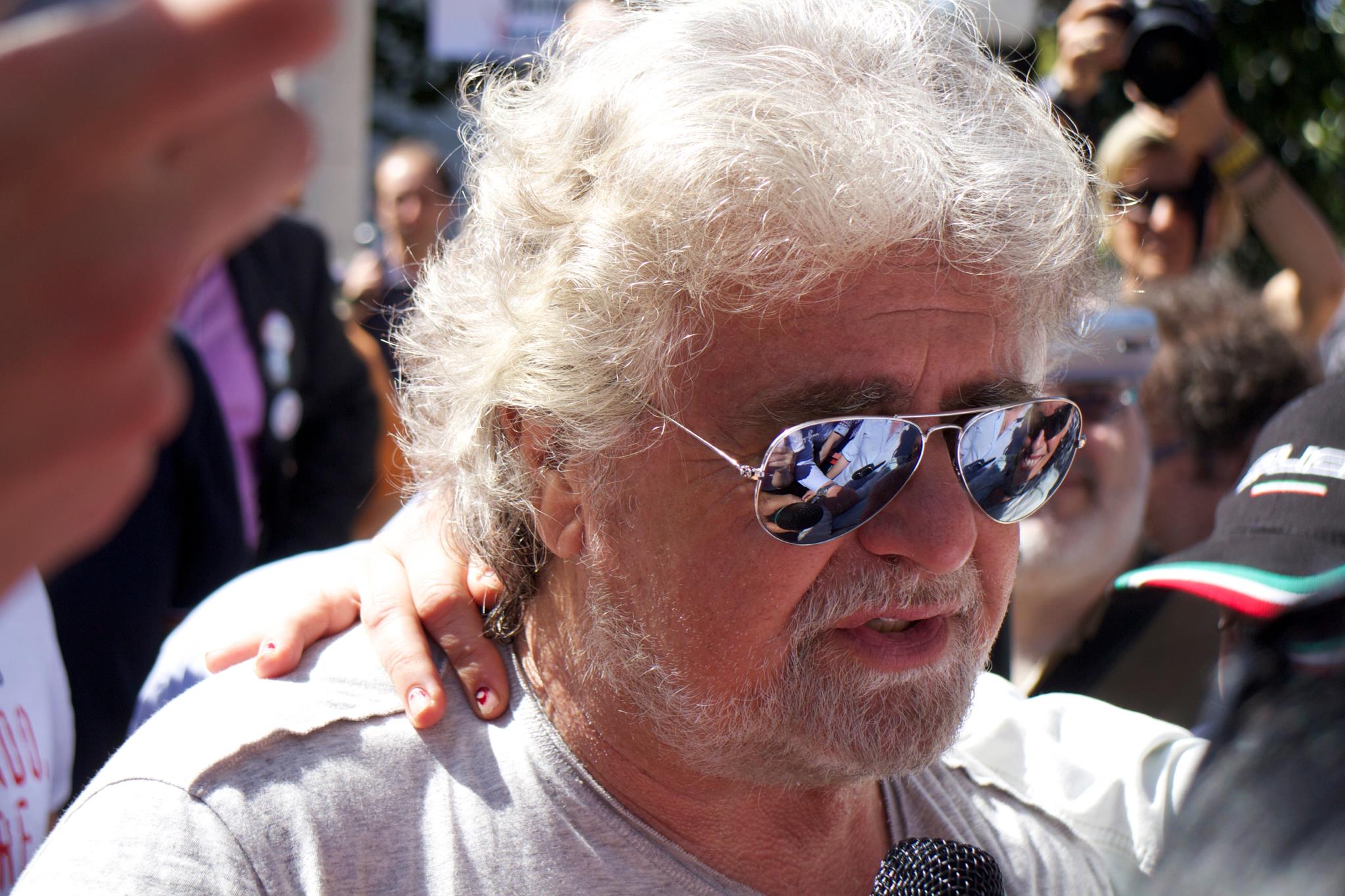 Sestri Levante, Beppe Grillo attacca il presidente della Repubblica