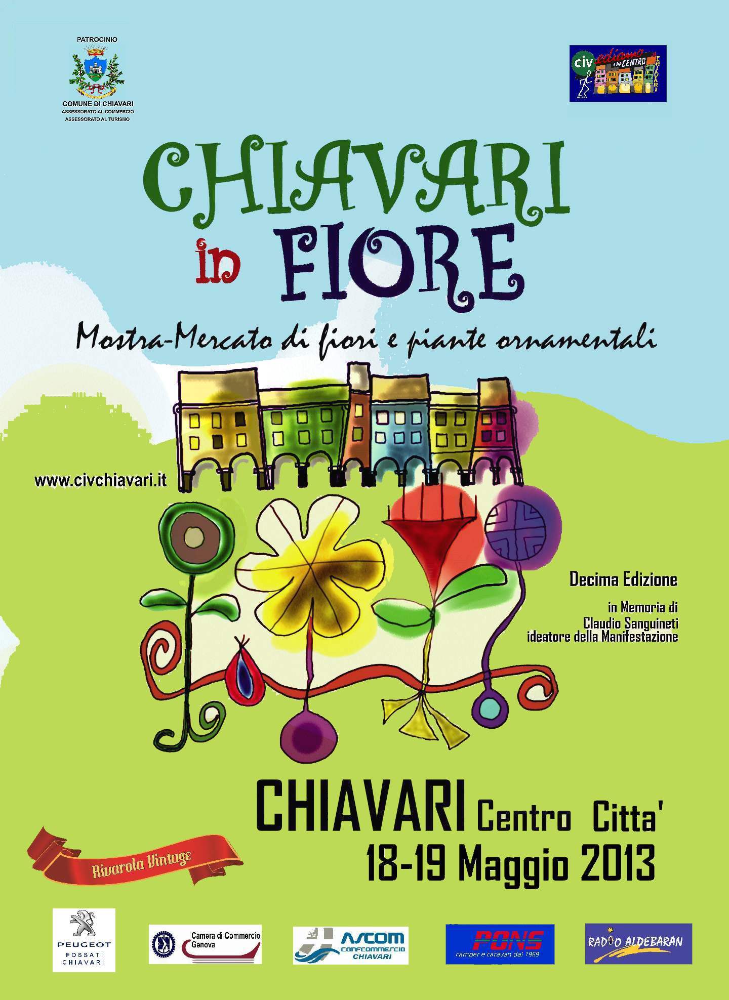 “Chiavari in fiore” torna nel fine settimana