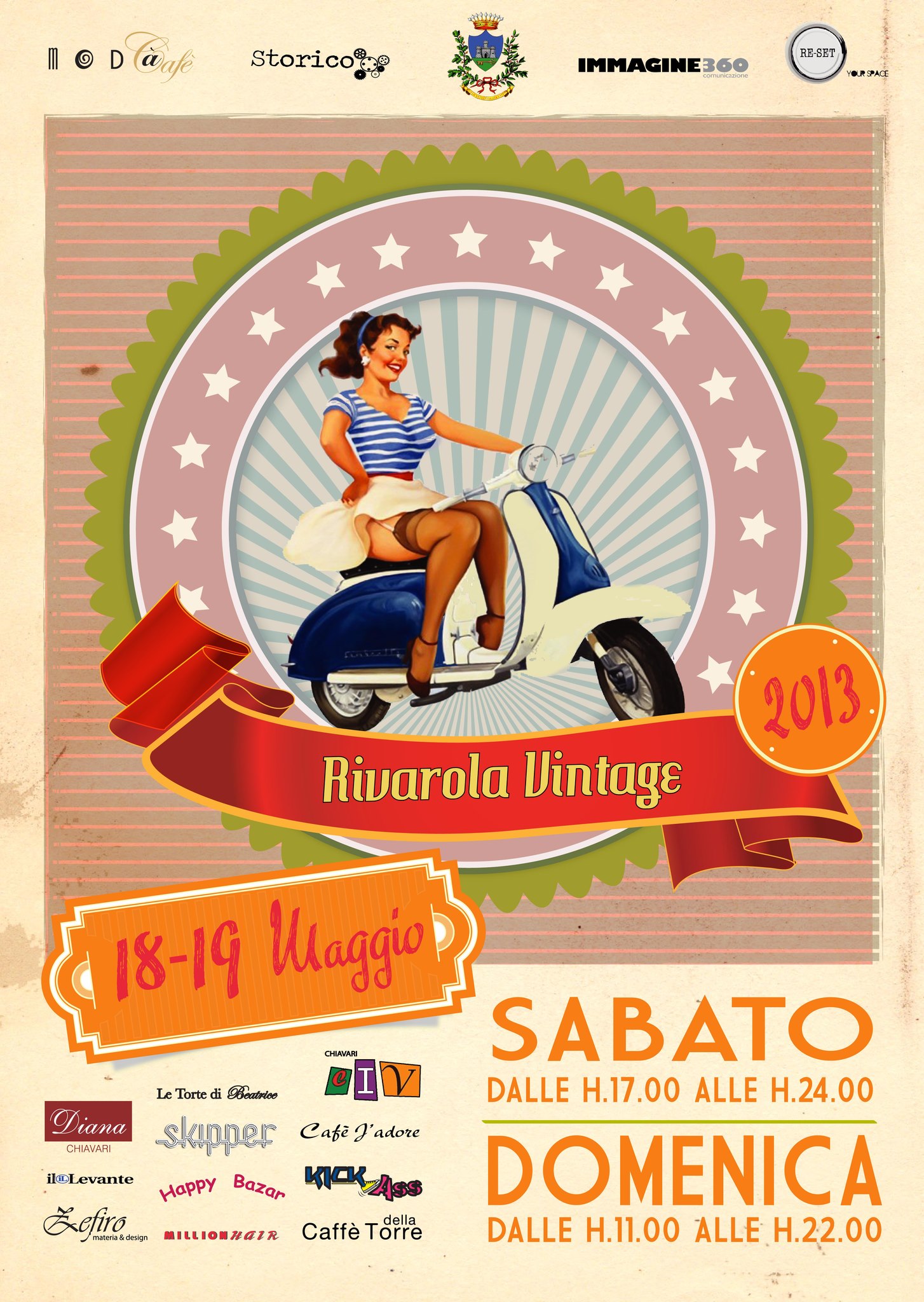 Chiavari, il Rivarola Vintage posticipato a sabato 1° e domenica 2 giugno