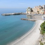 La spiaggia e il borgo di Bogliasco