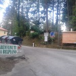 L'area di accesso all'Oasi di Belpiano che ospita i rifugiati