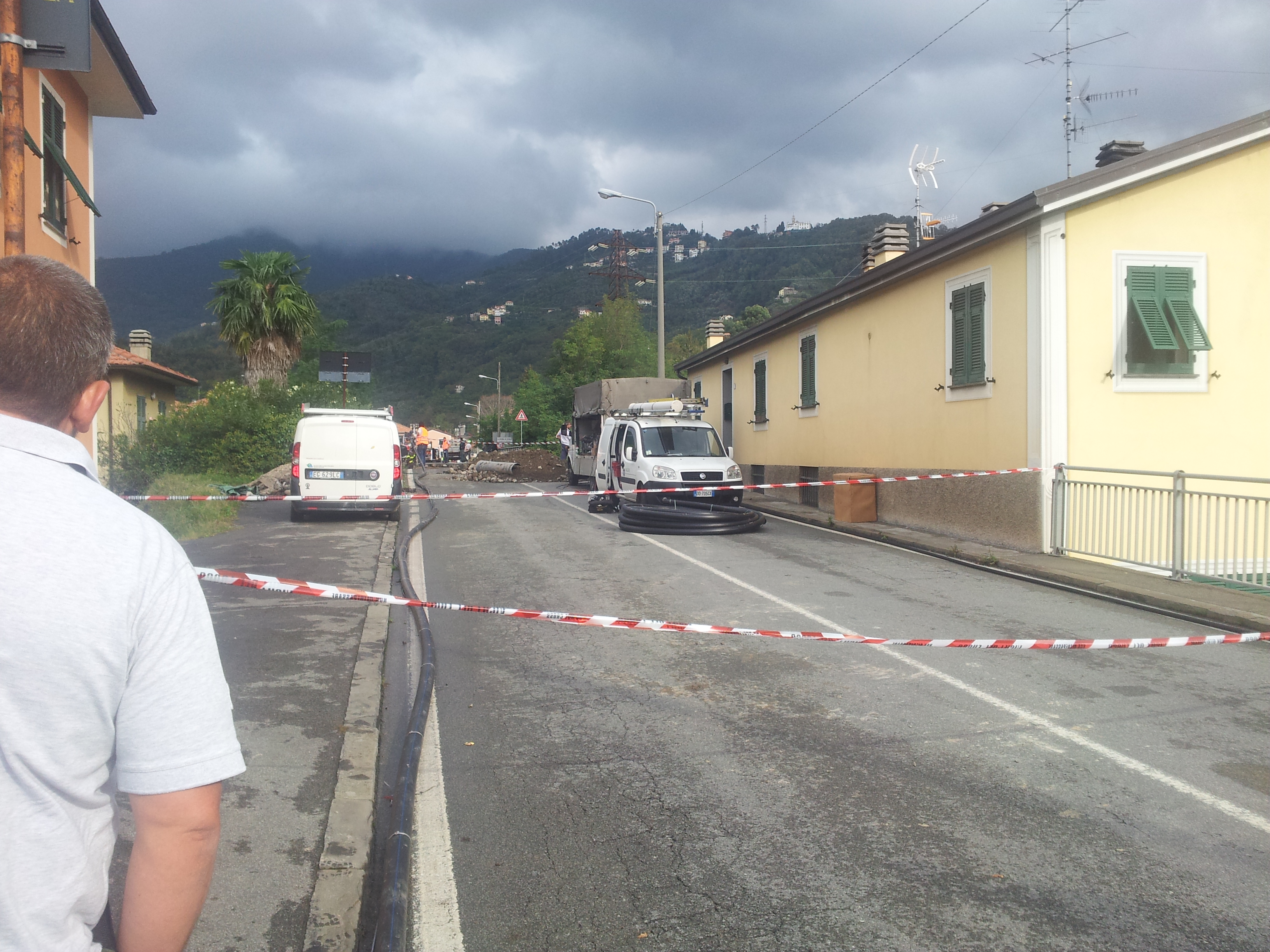 Carasco, la Provincia: “Ricostruire il ponte con lavori senza sosta”