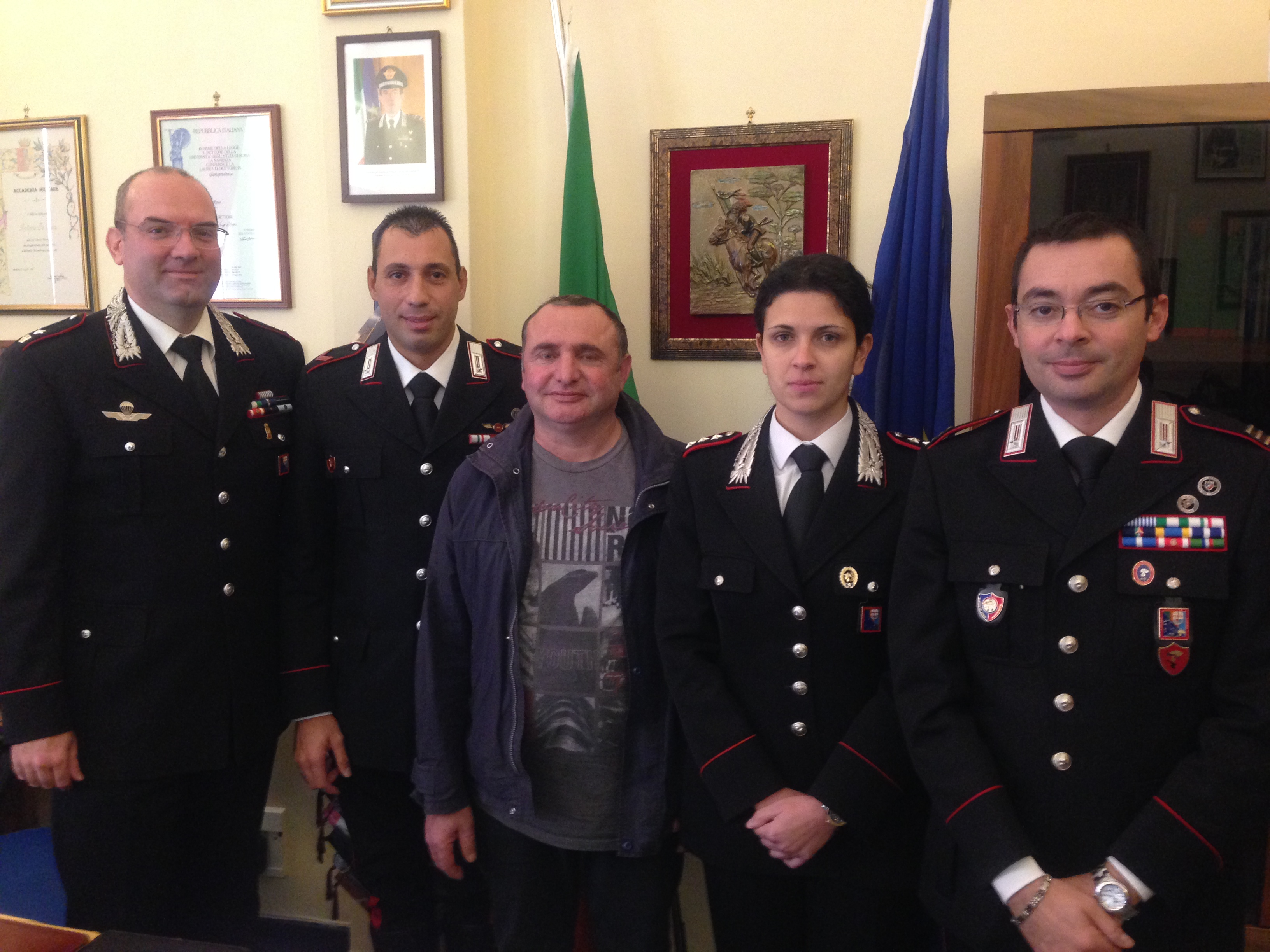 Si salvò grazie a un carabiniere, imprenditore lavagnese ringrazia l’Arma