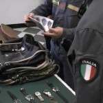 Una parte della merce sequestrata