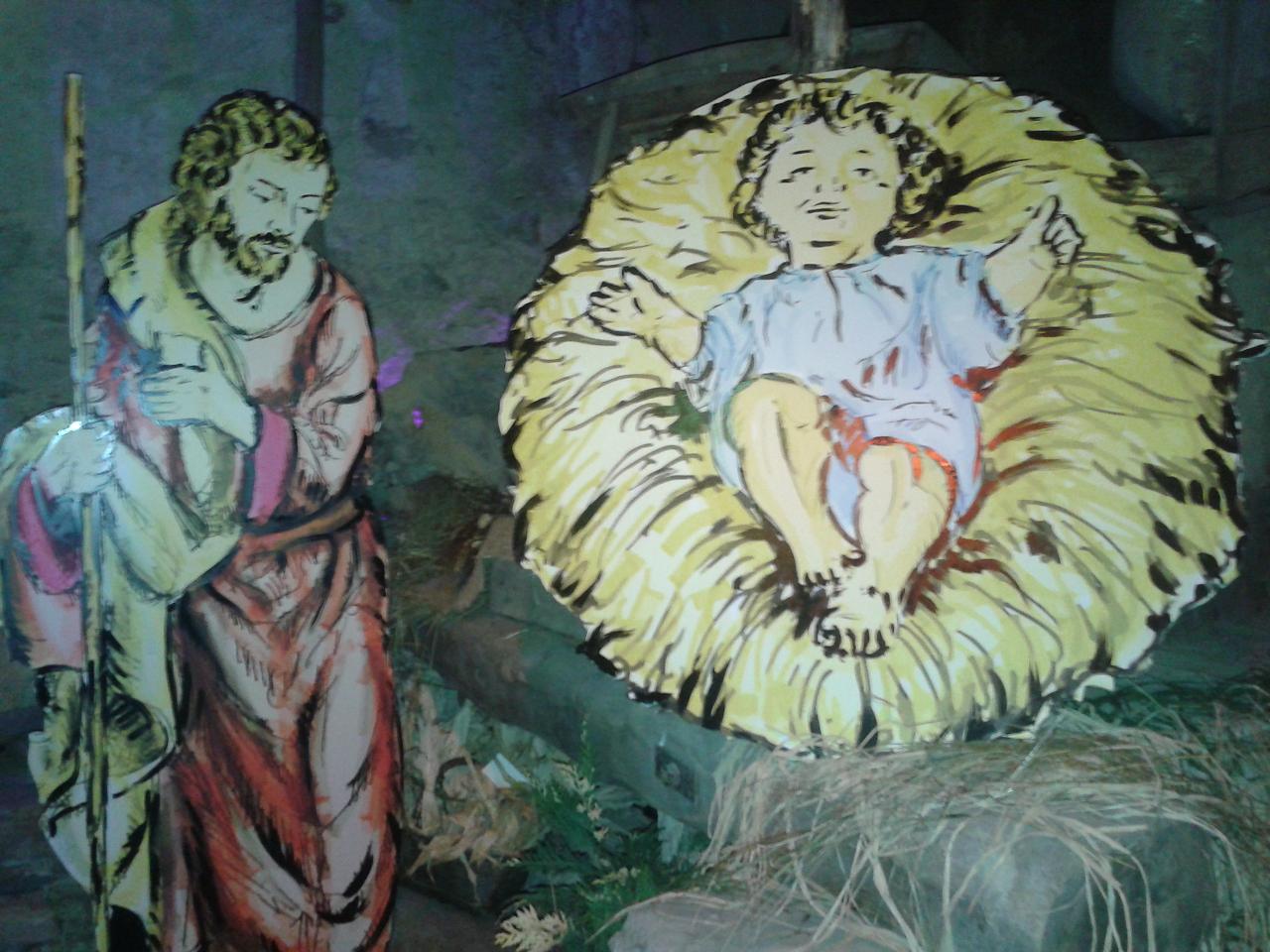 Uno scorcio del bel presepe di Belpiano