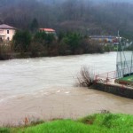 La piena del Lavagna stamattina a Calvari