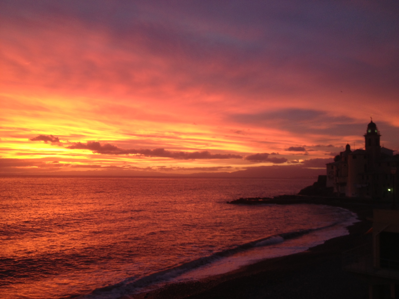 Una romantica immagine di Camogli