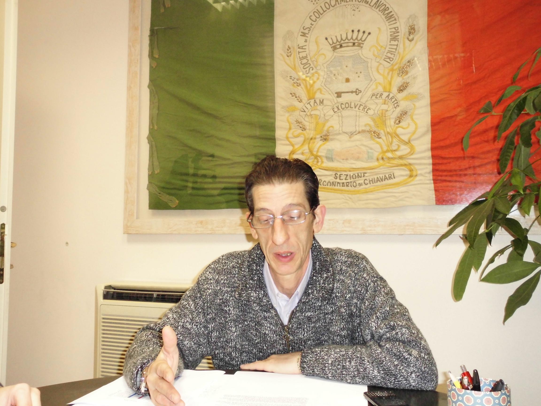 Domenico Del Favero, responsabile Cgil Tigullio Paradiso