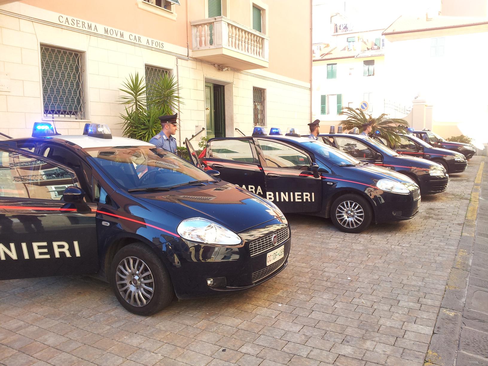 Attività di controllo dei carabinieri di Chiavari