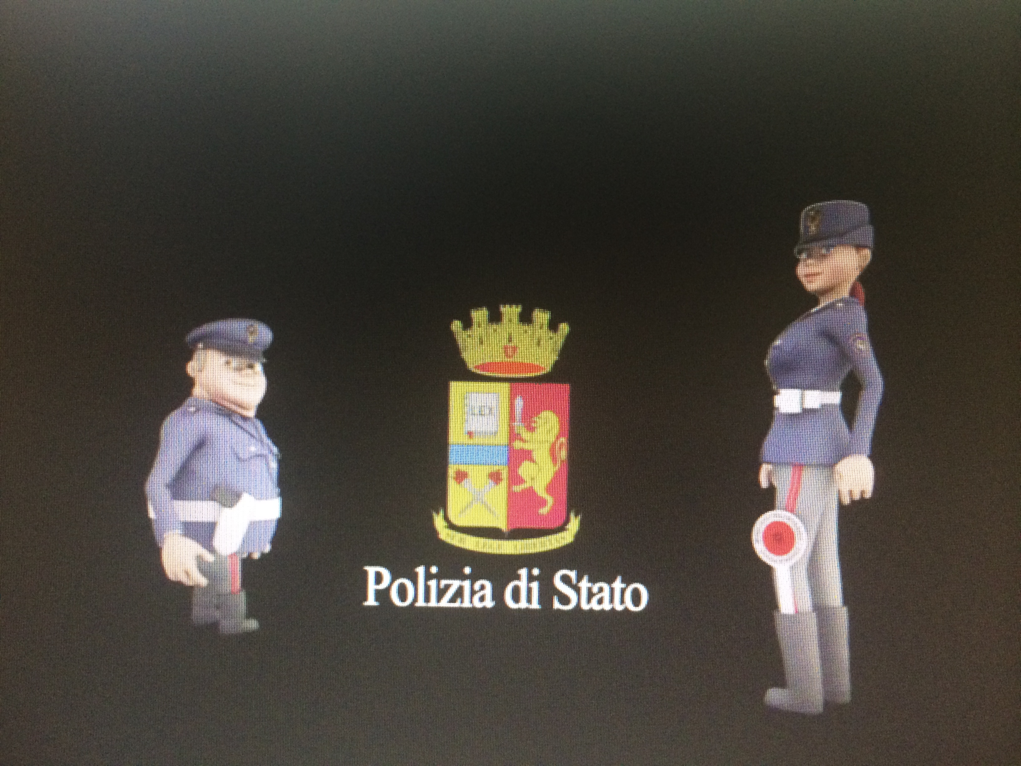 La versione cartoon del comandante Ruggero Ferri