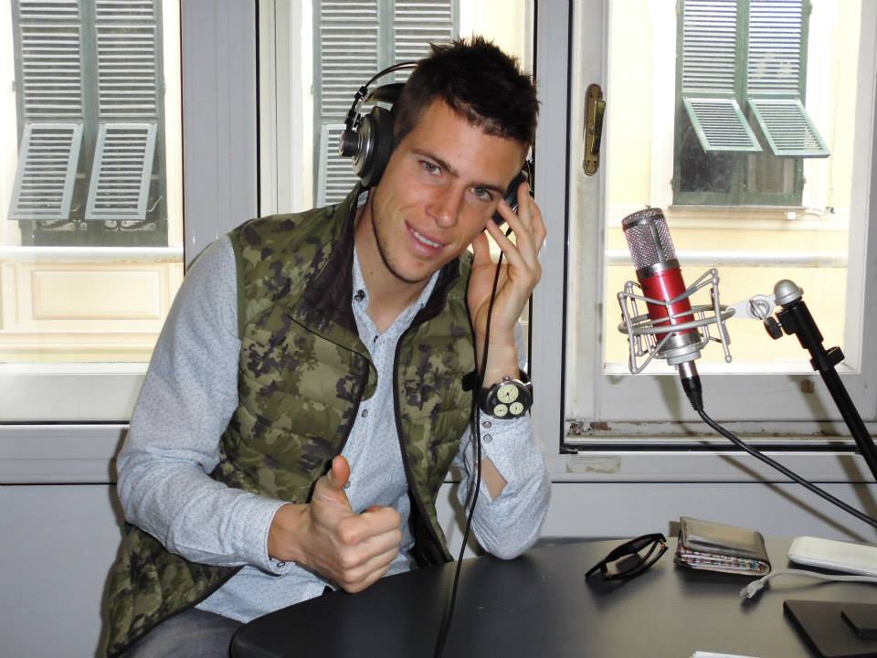 Michele Russo negli studi di Radio Aldebaran