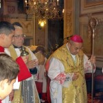 Il vescovo di Chiavari, monsignor Alberto Tanasini