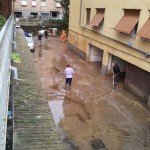 Una scena dei giorni post alluvione a Chiavari