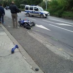 L'incidente di oggi a Lavagna fra due moto