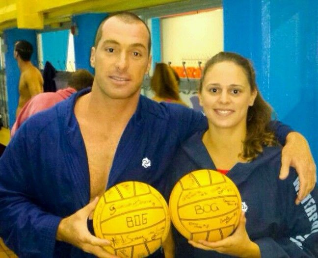 Arnaldo Deserti e Carola Falconi con i palloni