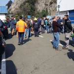 Un'immagine dello sciopero di stamattina