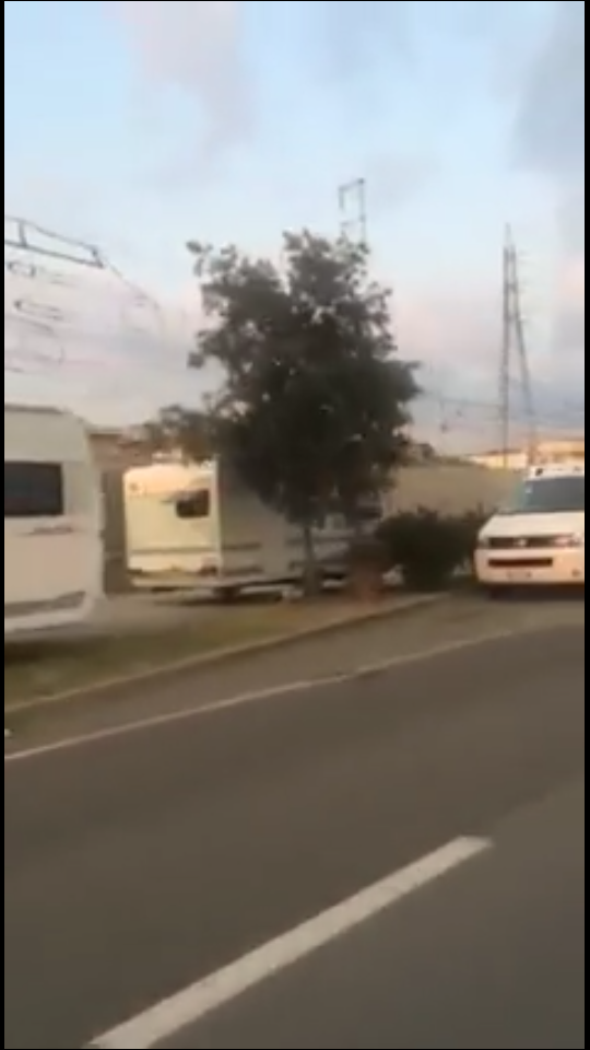 Un fotogramma del video postato su facebook