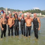 Foto di gruppo per gli atleti della Rapallo Nuoto
