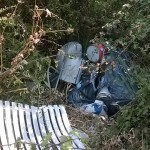 I rifiuti trovati stamattina dagli attivisti del M5S