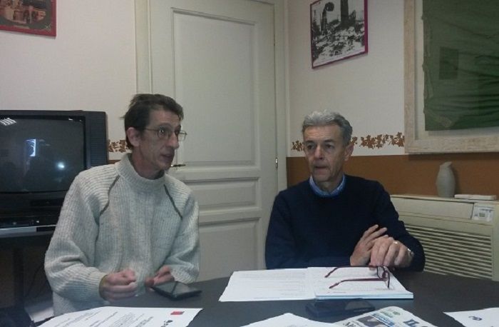 Domenico Del Favero e Sergio Ghio di Cgil