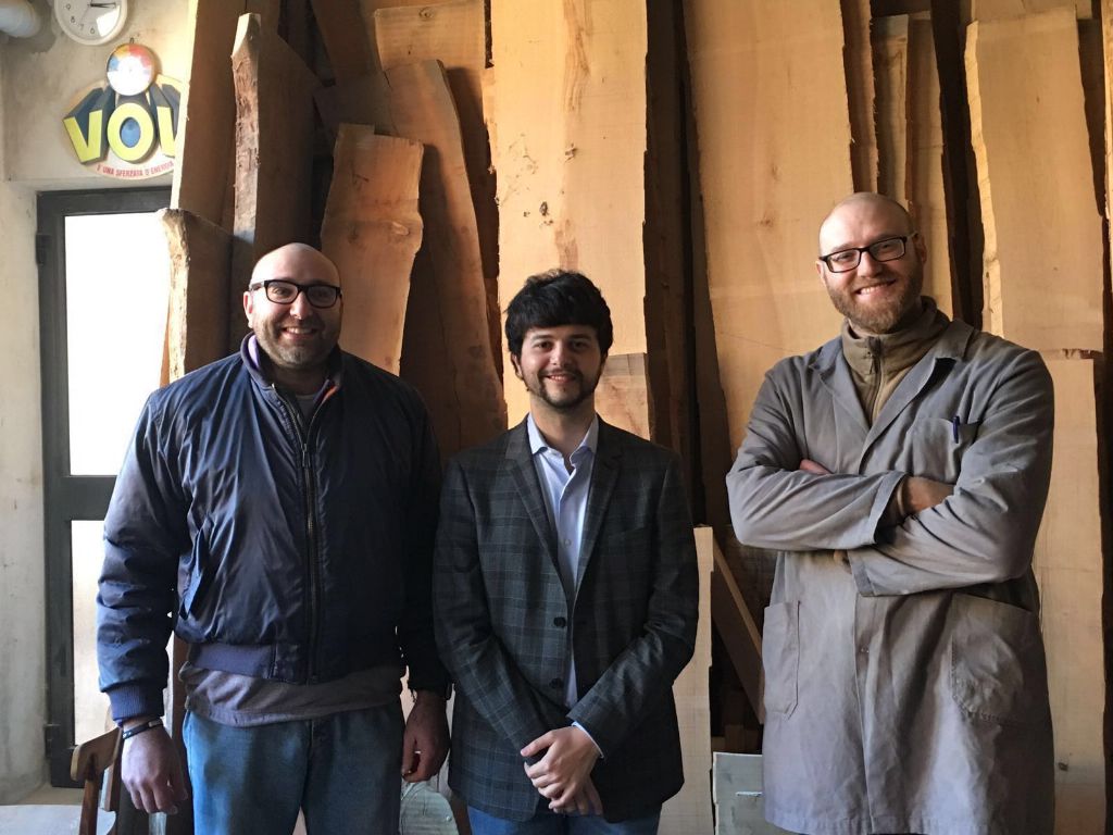 Brando Benifei con i fratelli Levaggi