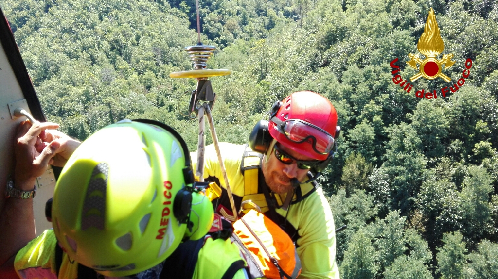 Intervento dei Vigili del fuoco