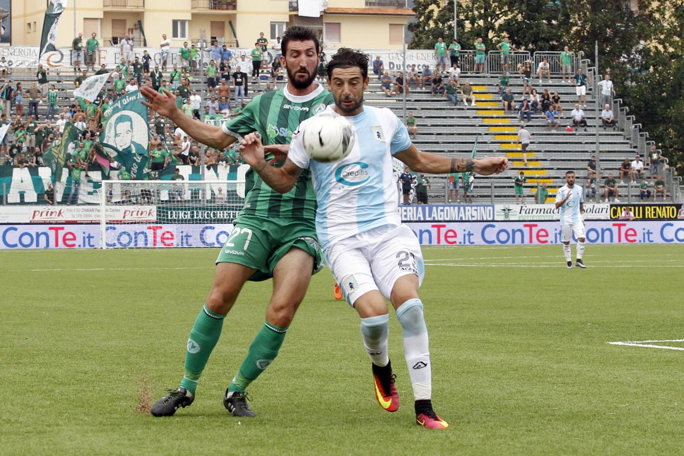 La Virtus Entella pensa già al Cesena: squalificato Sini, ma i romagnoli perdono due pedine