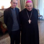 Monsignor Marino con il vescovo Tanasini