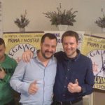 Fabio Bozzo con Matteo Salvini