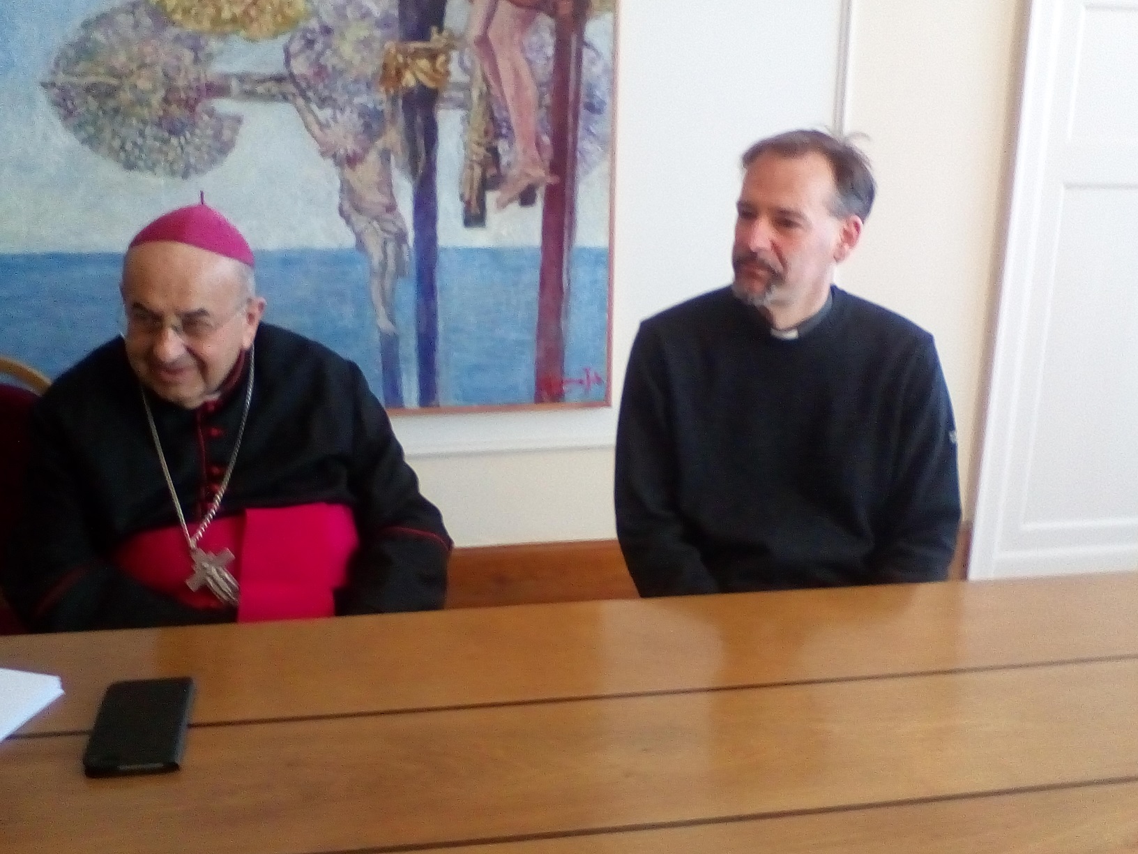 Monsignor Tanasini e don Stefano Mazzini