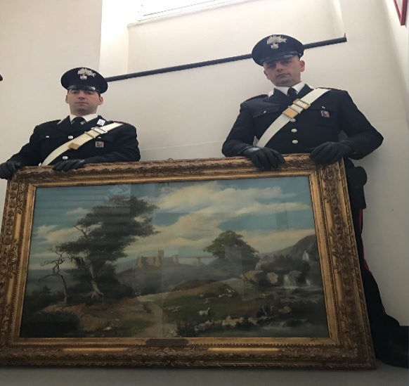 Santa Margherita, carabinieri recuperano dipinto ottocentesco rubato in villa Santa Margherita, carabinieri recuperano dipinto ottocentesco rubato in villa