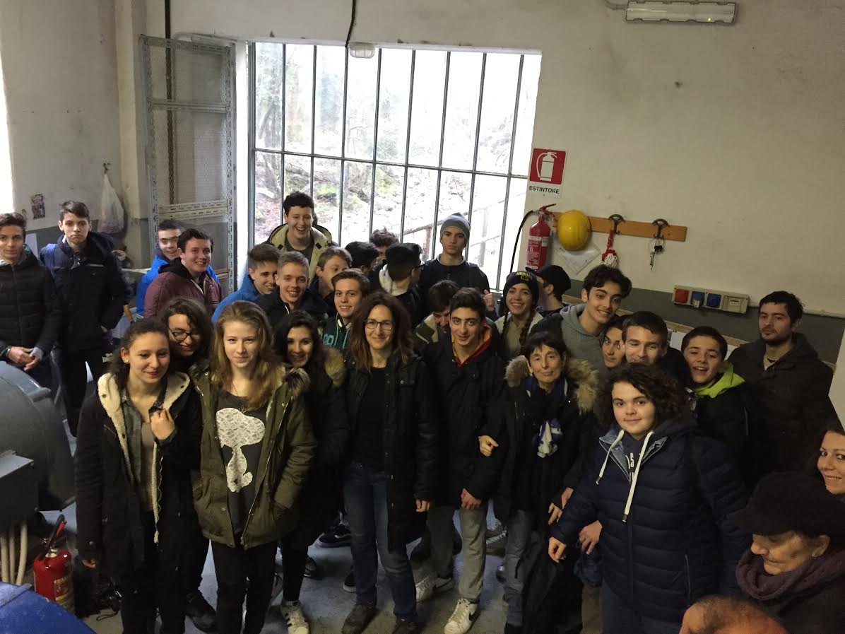 Gli studenti del Marsano in visita alle centrali idroelettriche della Fontanabuona