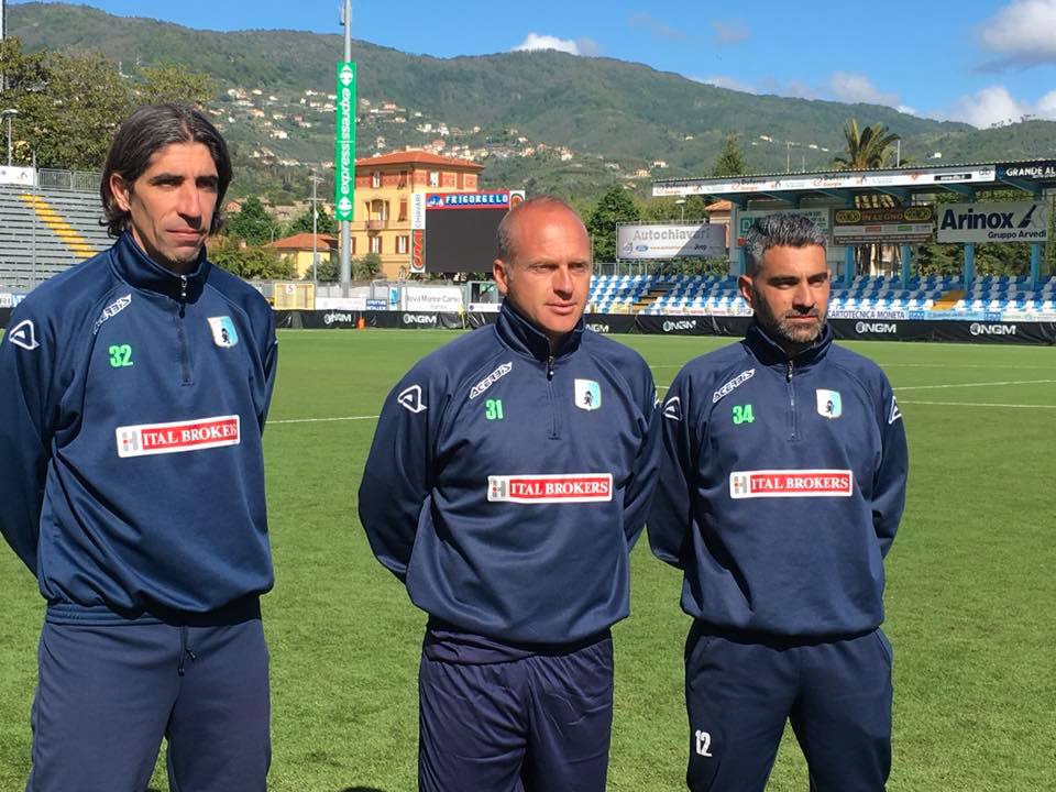 Virtus Entella, ieri primo allenamento per il neo tecnico Gianpaolo Castorina