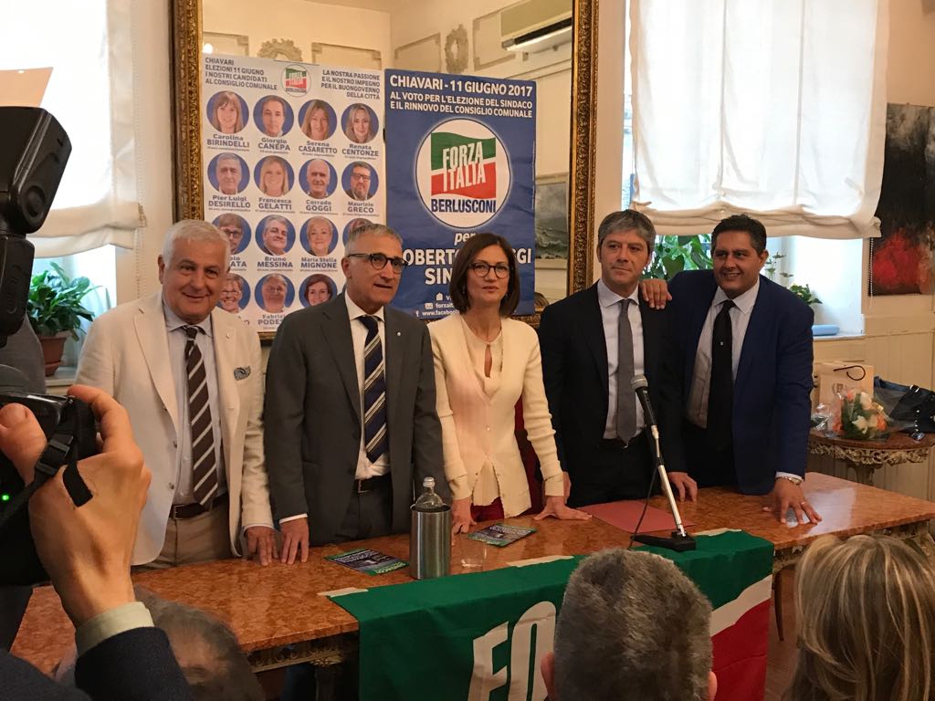 Toti e Gelmini a Chiavari per presentare la lista di Forza Italia