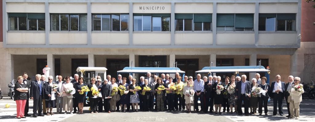 Grande festa a Recco per le nozze d’oro e di diamante di 46 coppie