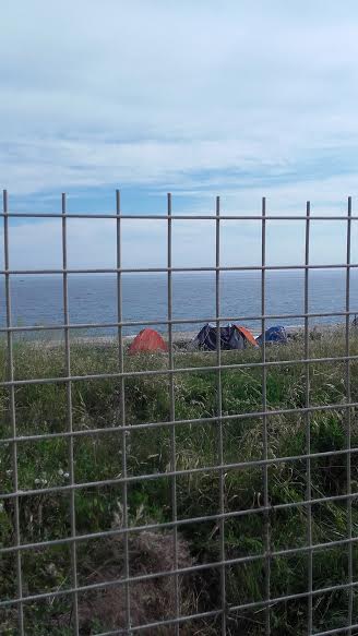 Di nuovo tende alla Colmata di Chiavari Di nuovo tende alla Colmata di Chiavari