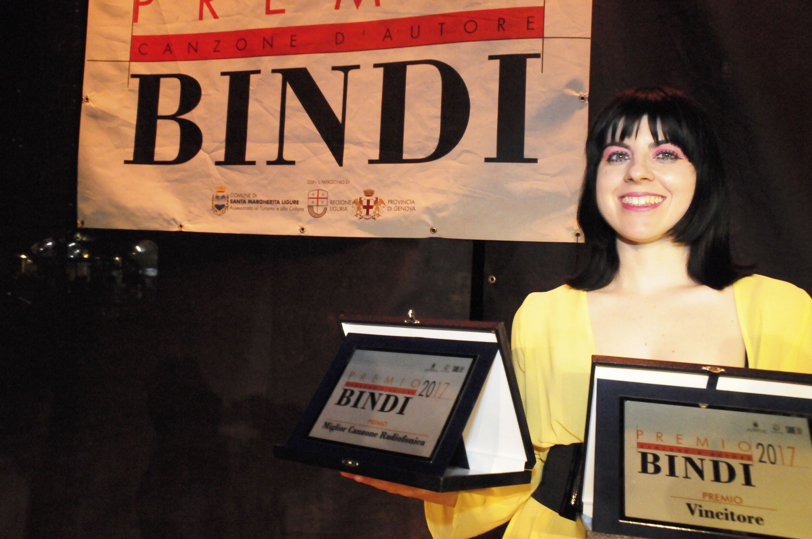 Santa Margherita Ligure, Roberta Giallo ha vinto il Premio Bindi 2017